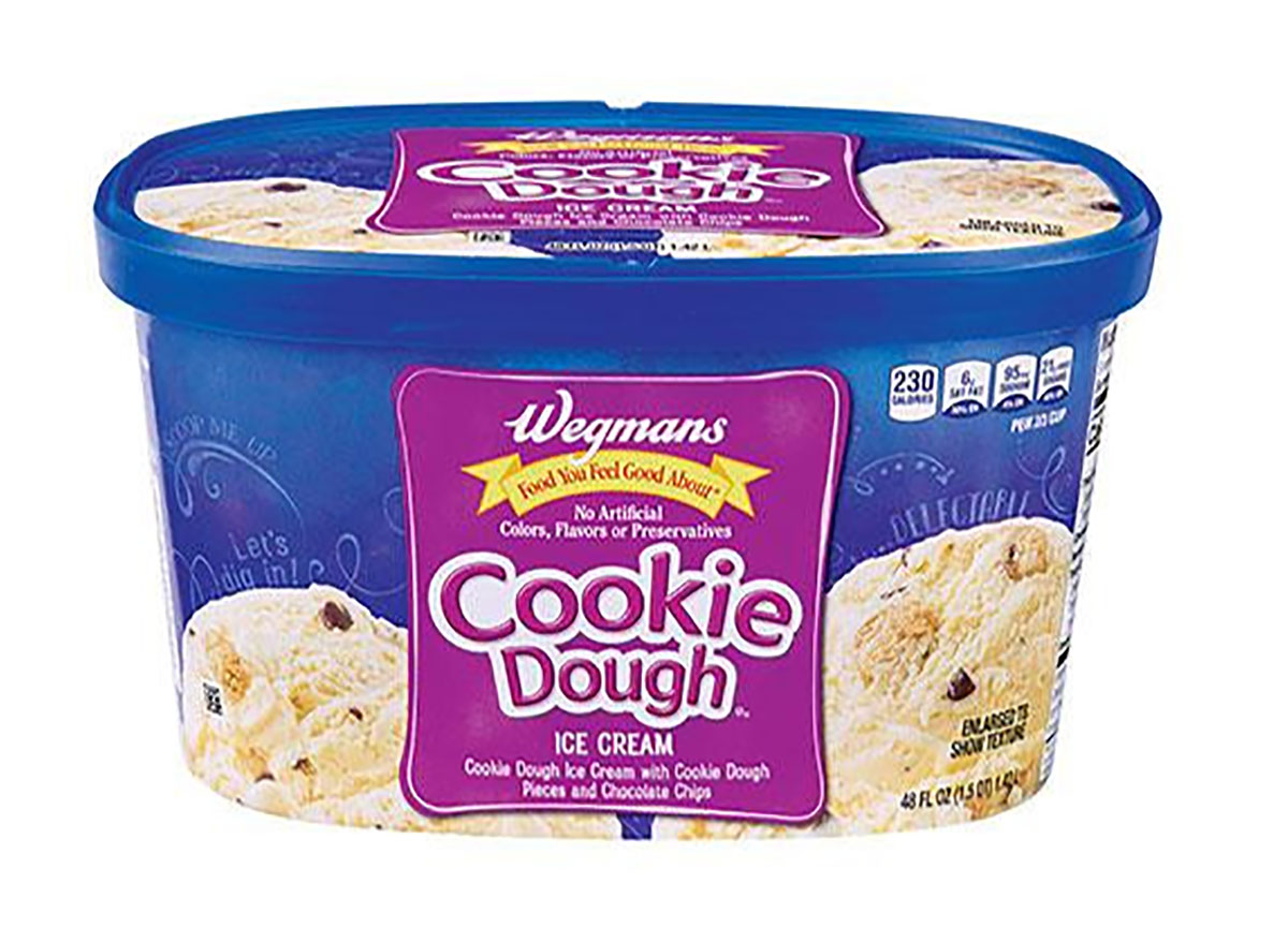 carton of wegmans cookie dough ice cream