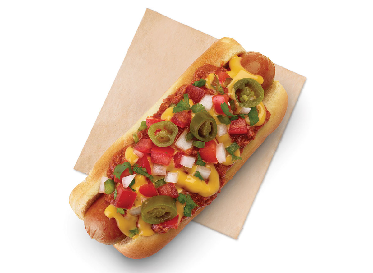 7 eleven hot dog with toppings