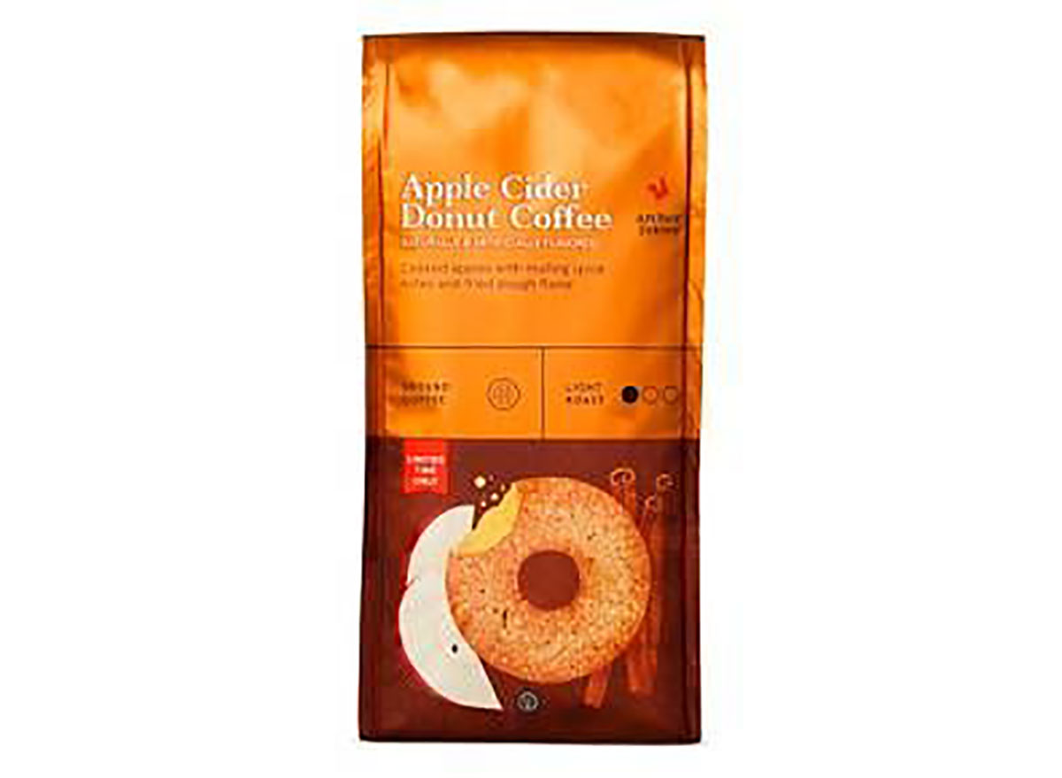 bag of archer farms apple cider donut ground coffee