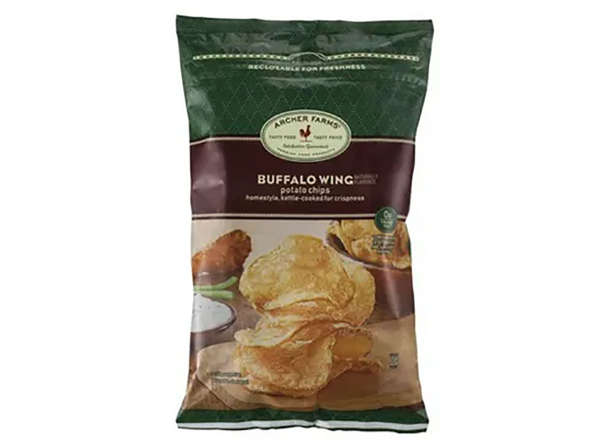 bag of archer farms buffalo wing potato chips