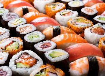 assorted sushi