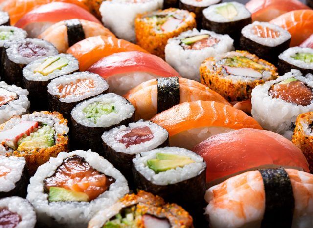 assorted sushi