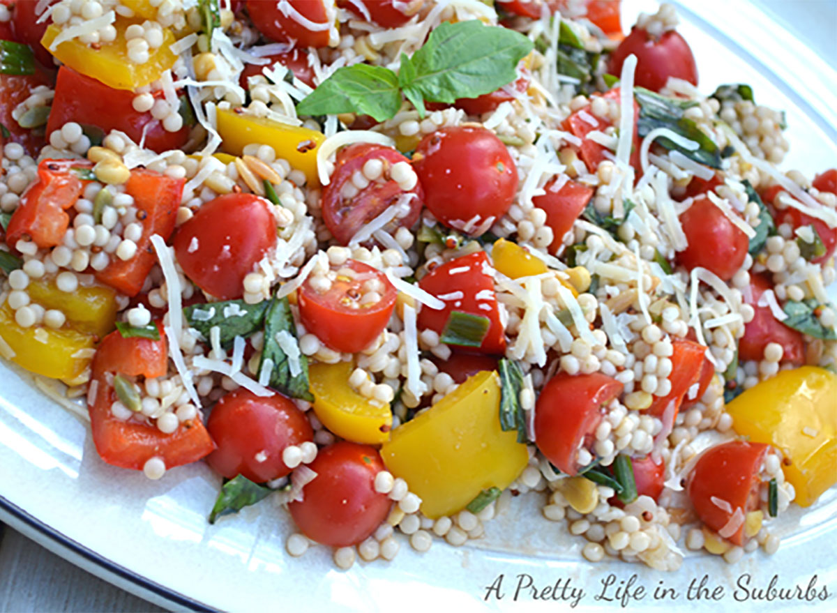 balsamic couscous with tomatoes