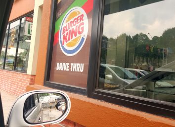drive thru window at burger king