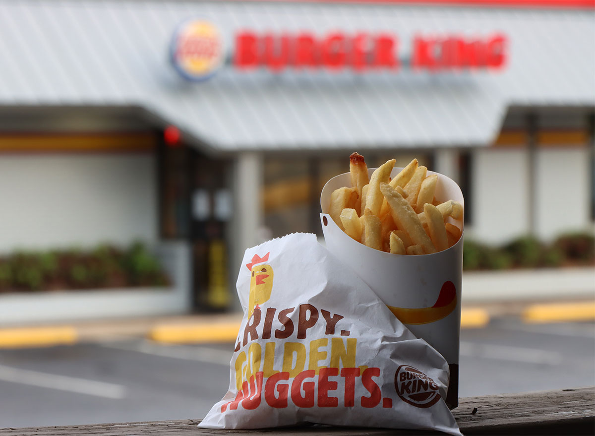 fries and nuggets outside burger king location