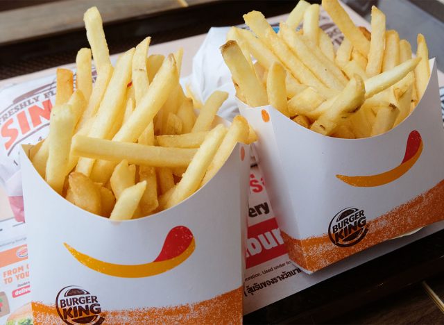 two orders of burger king fries