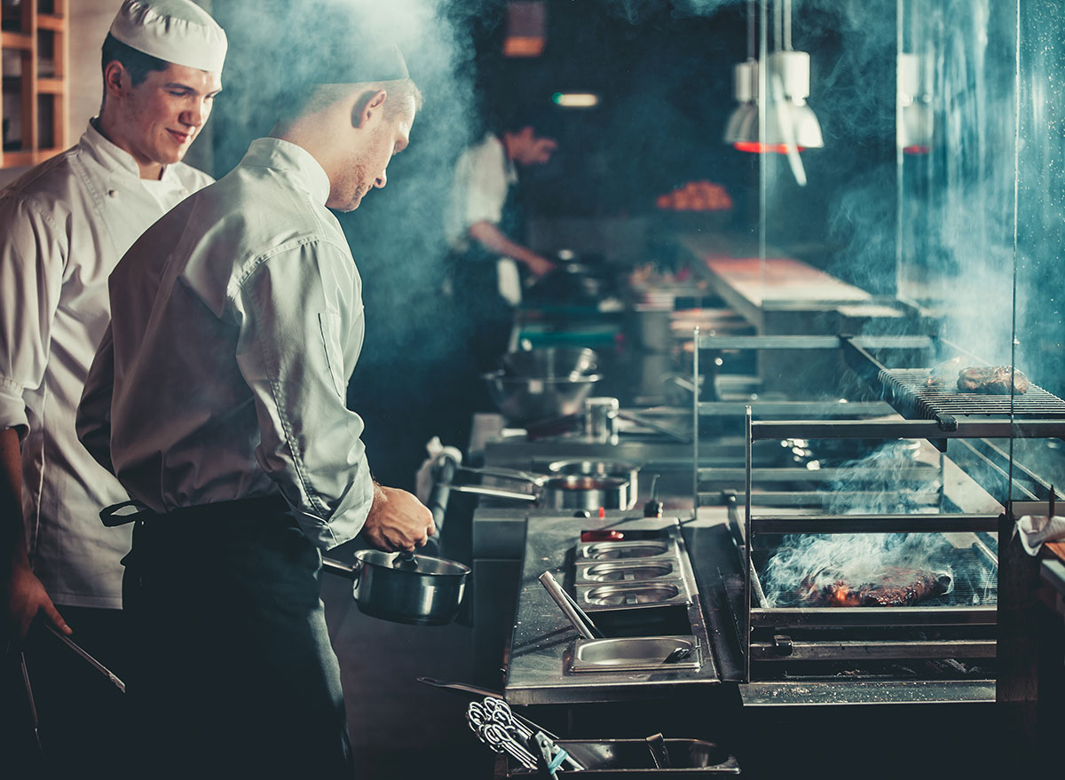 chefs at restaurant