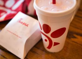 chick-fil-a drink and fry box