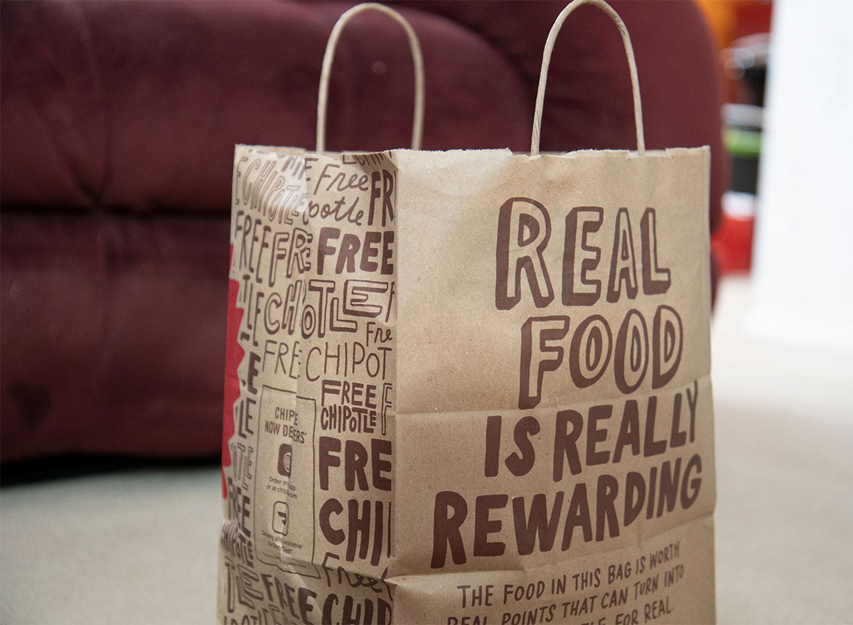 chipotle paper bag