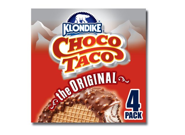 box of choco taco klondike ice creams