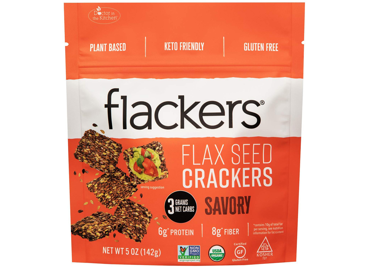 Flackers flax seed crackers savory
