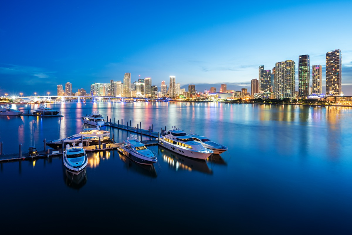 Skyline from Miami as seen from Watson Island