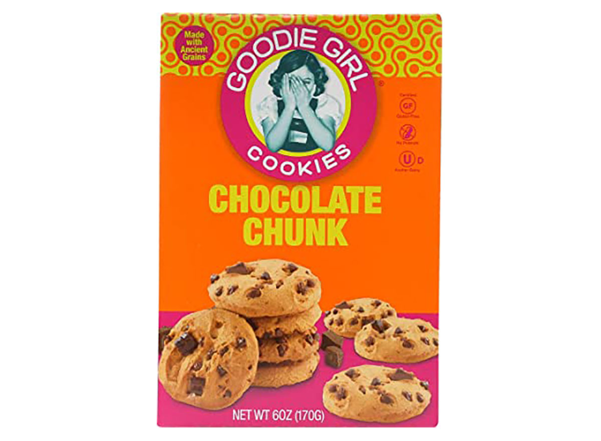 box of goodie girl chocolate chunk cookies