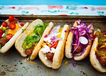 gourmet hot dog toppings