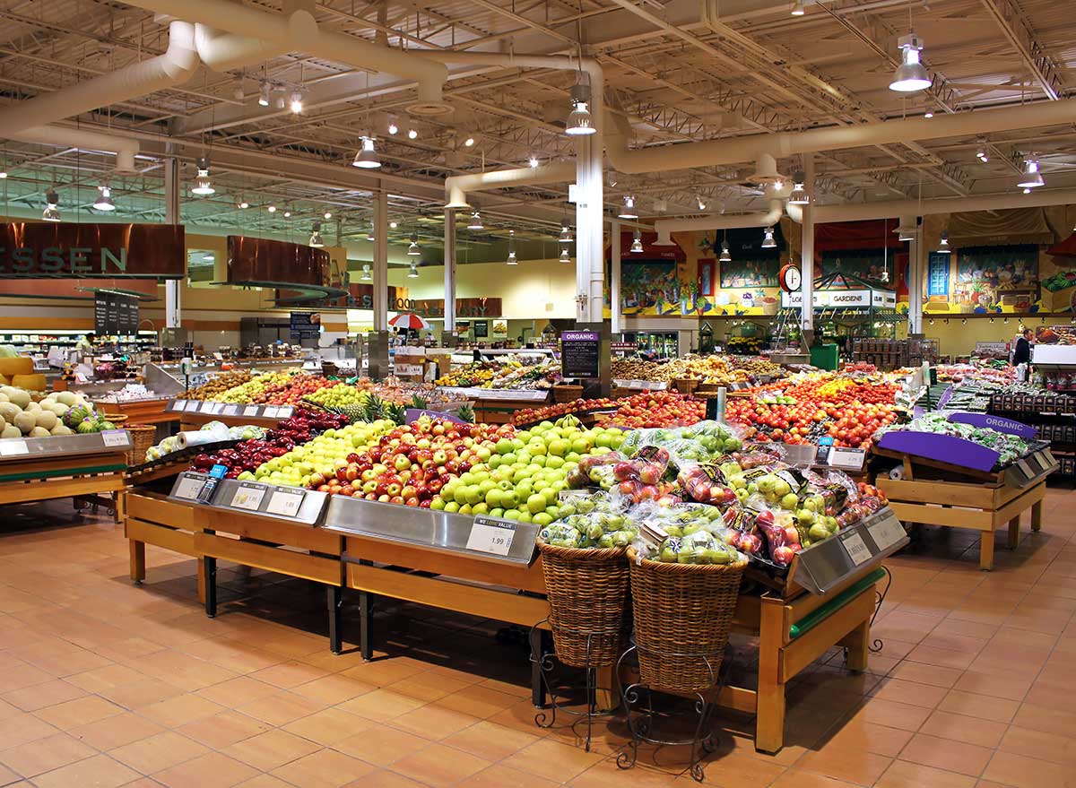 supermarket interior