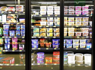 ice cream freezer aisle