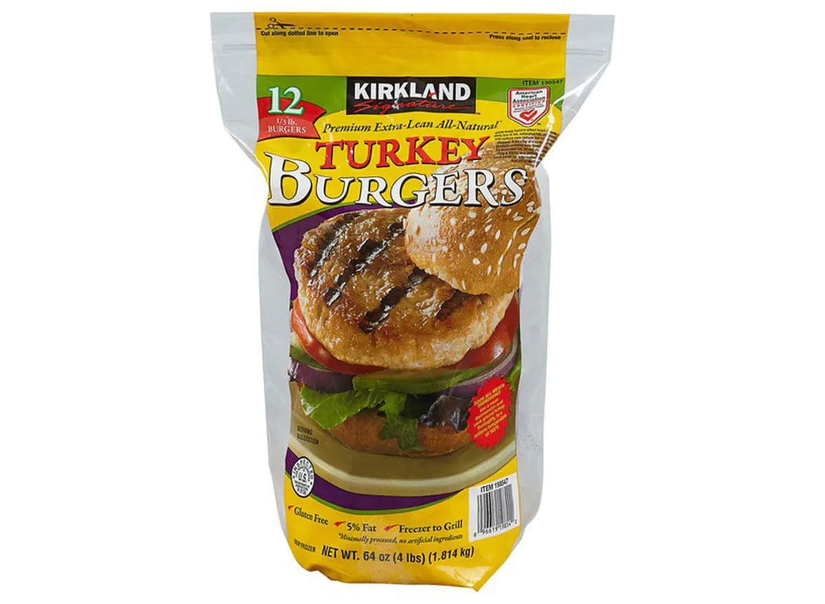 costco kirkland signature frozen turkey burgers