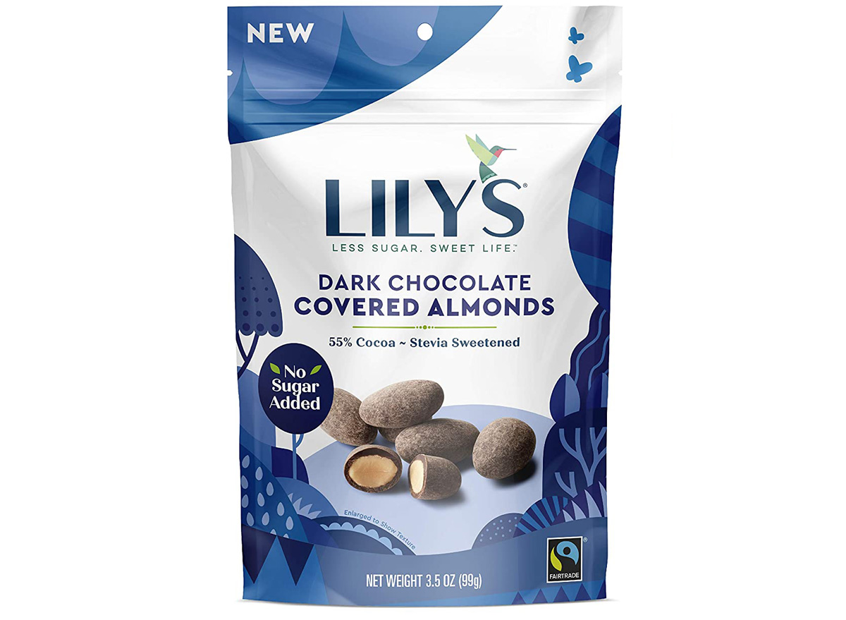 lilys dark chocolate covered almonds