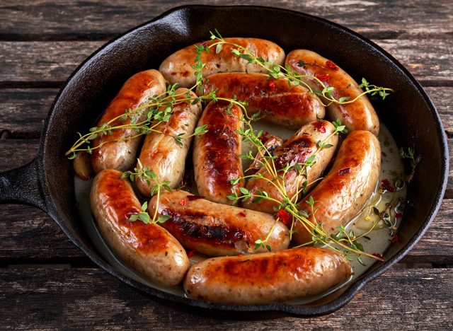 pork sausages