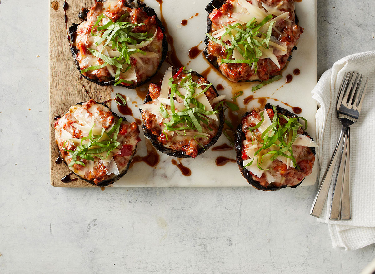 portobello mushroom pizza