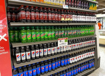 soda aisle at publix