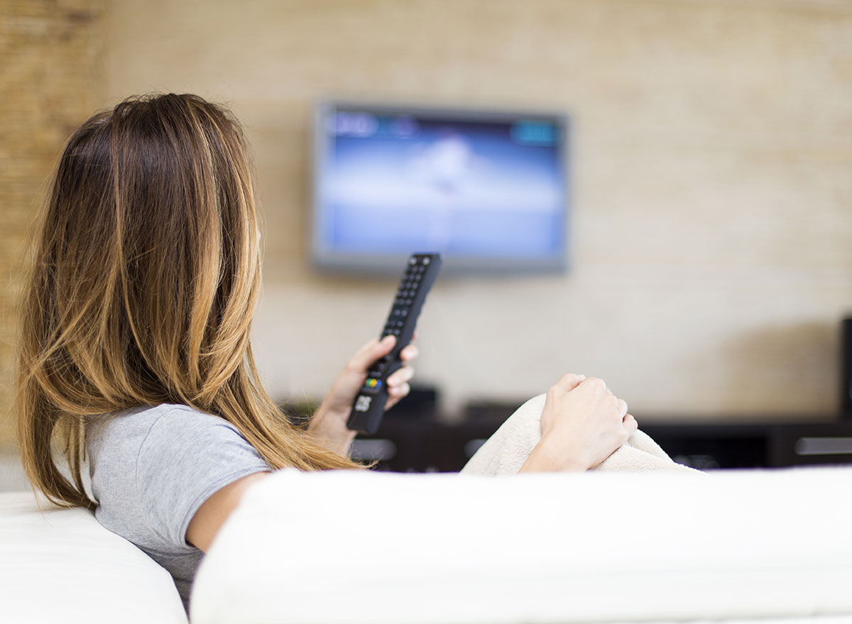 sitting on couch