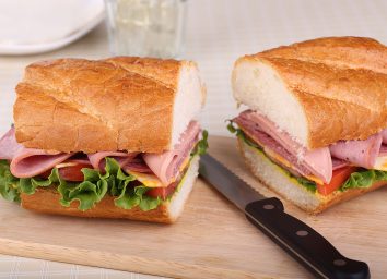 sliced sandwich
