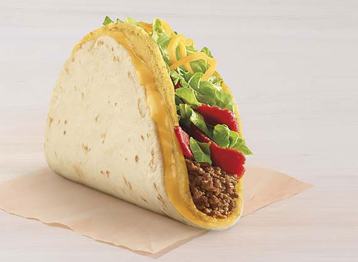 taco bell nacho crunch double stuffed taco