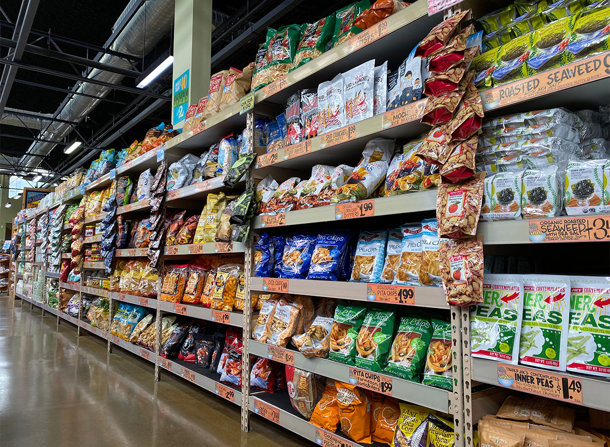 aisle at trader joes