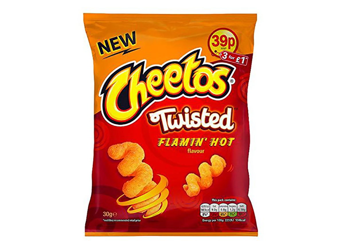 bag of twisted cheetos