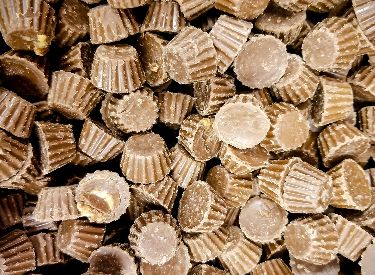 unwrapped peanut butter cups