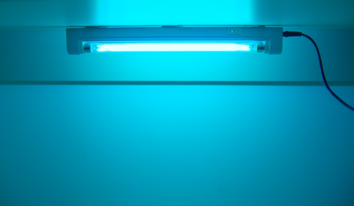 UV lamp sterilization of air and surfaces