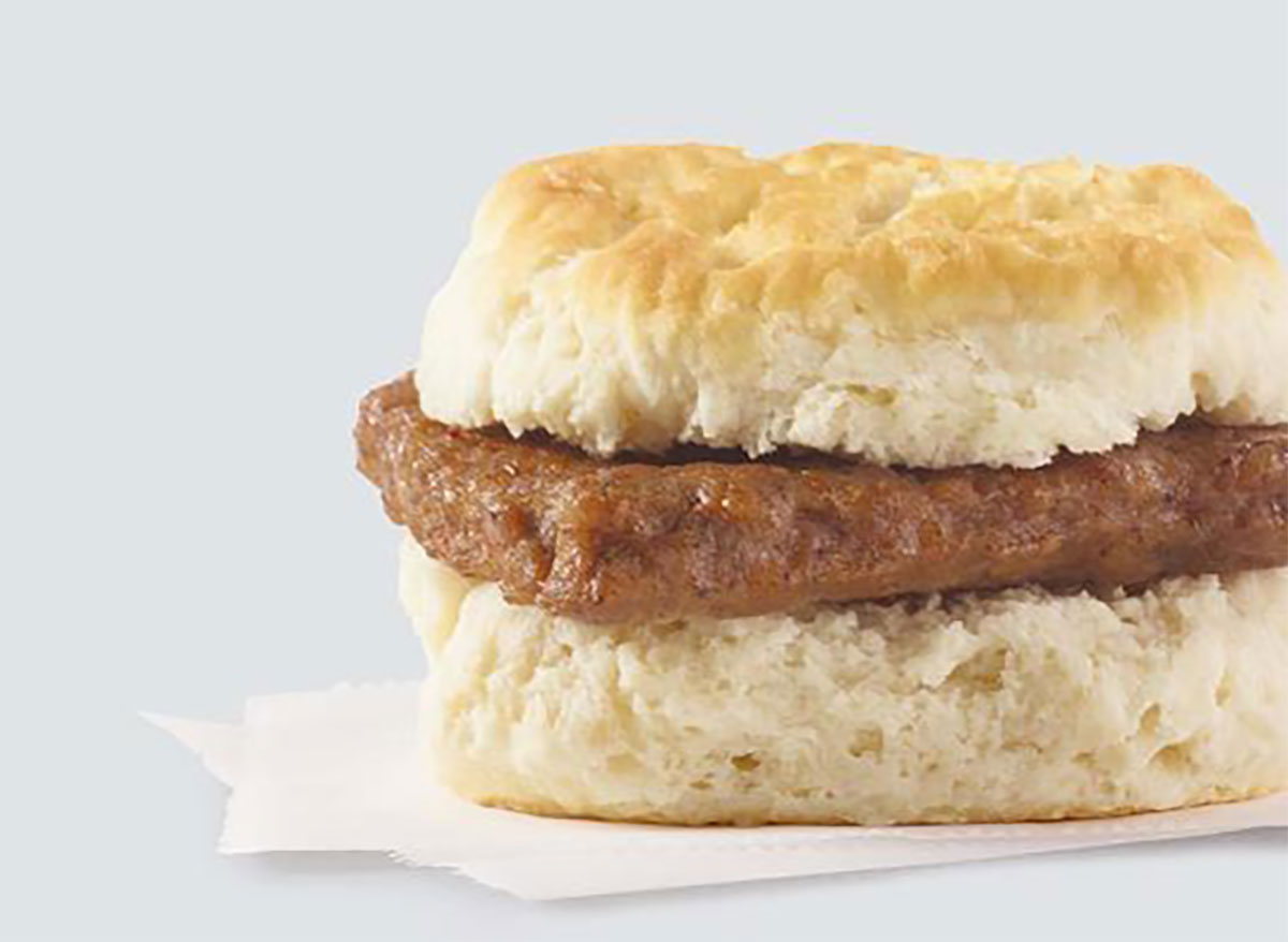 wendys sausage biscuit