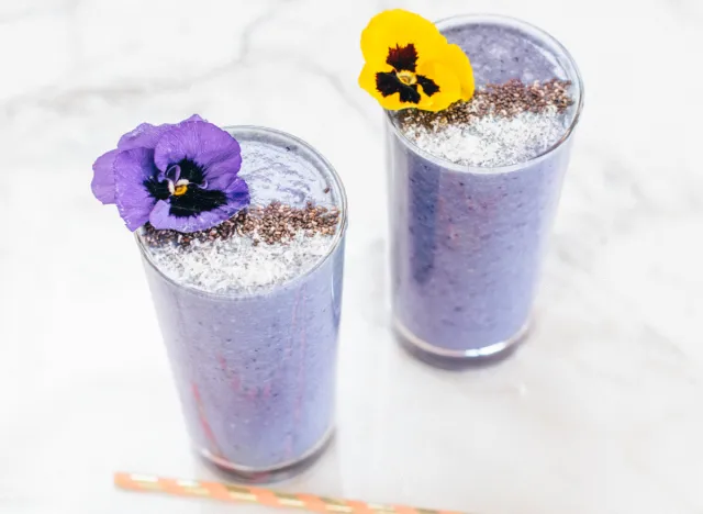 smoothie au chou-fleur et aux baies