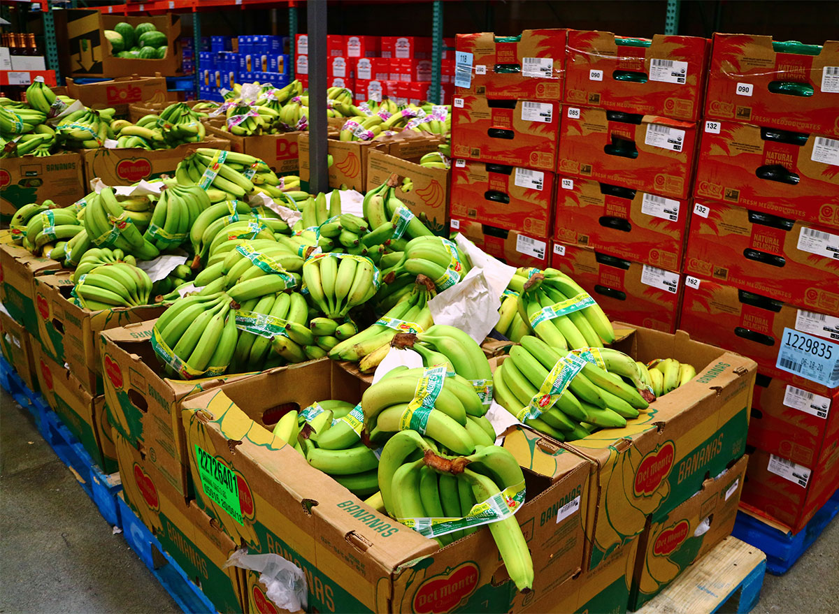 bales of costco bananas