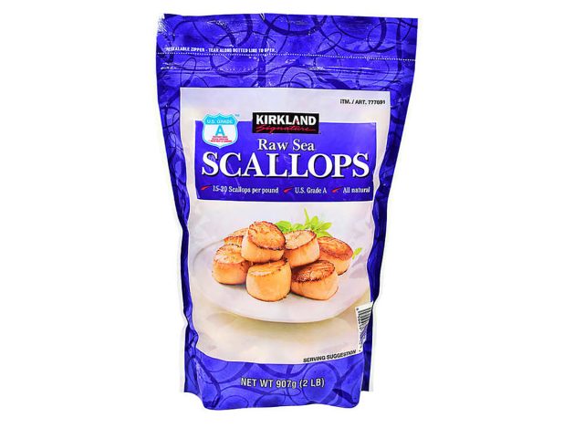 costco kirkland signature frozen raw scallops