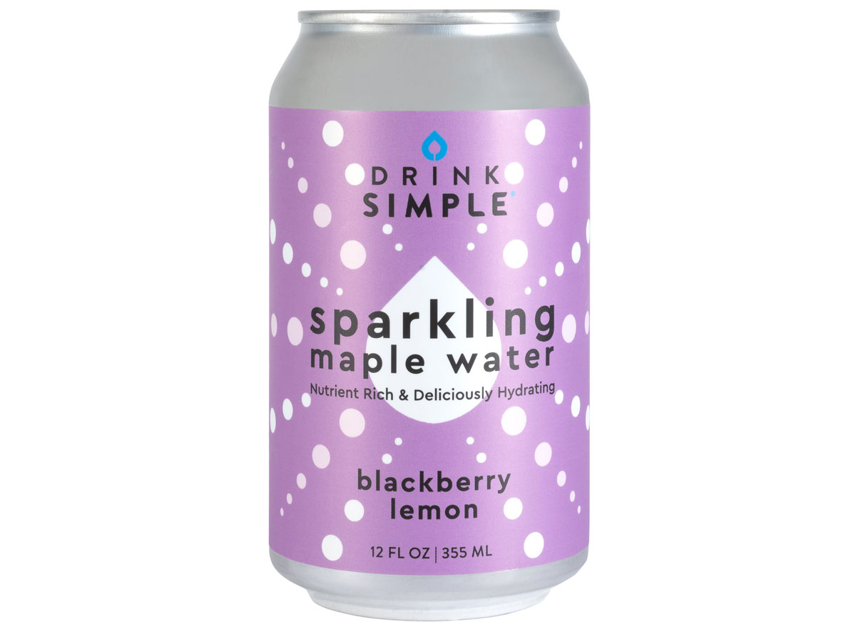 drink simple sparkling maple water blackberry lemon