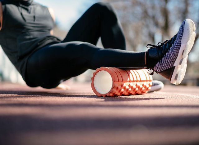 foam roller to warm up for cardio workout