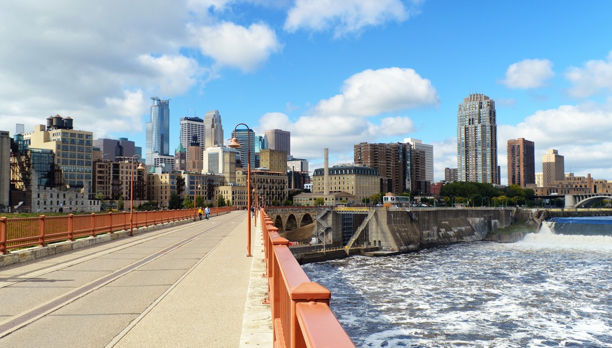 Downtown of Minneapolis.Minnesota