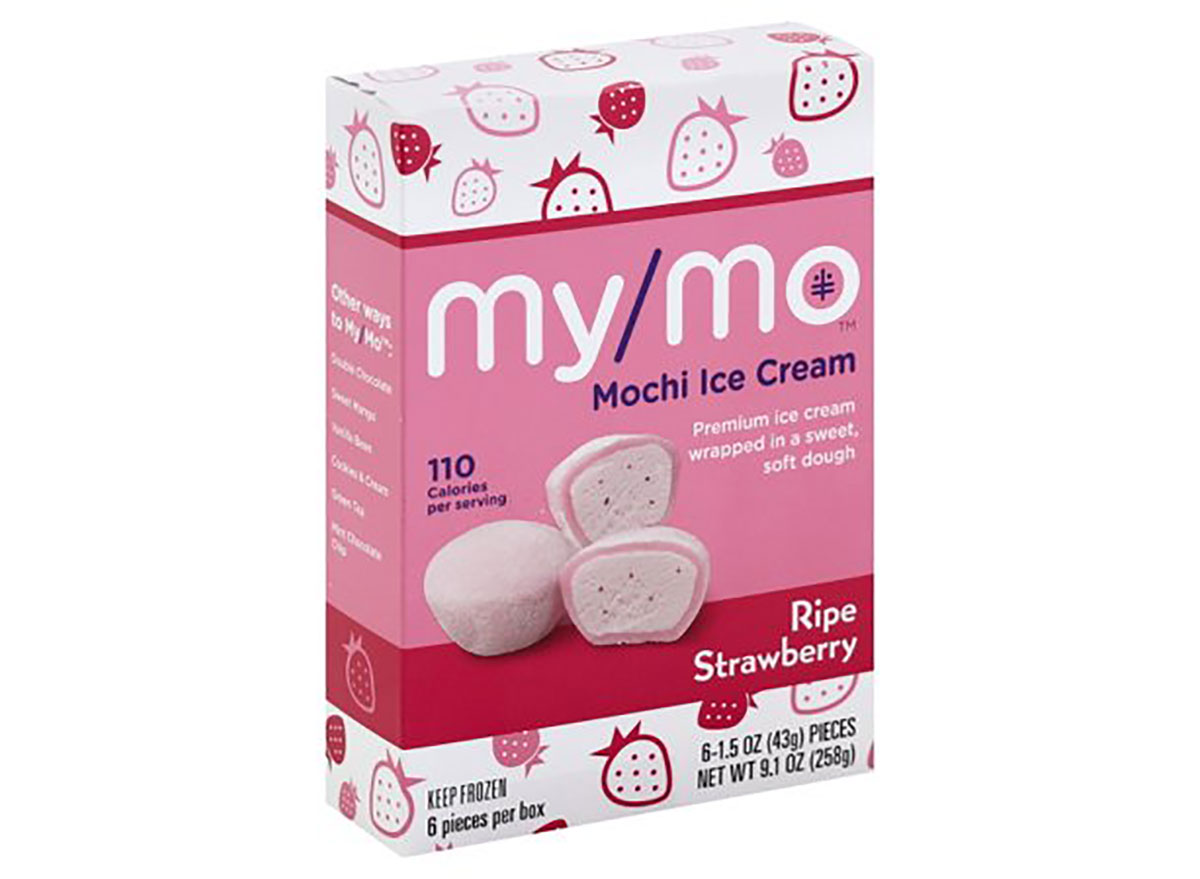 box of mymo strawberry mochi