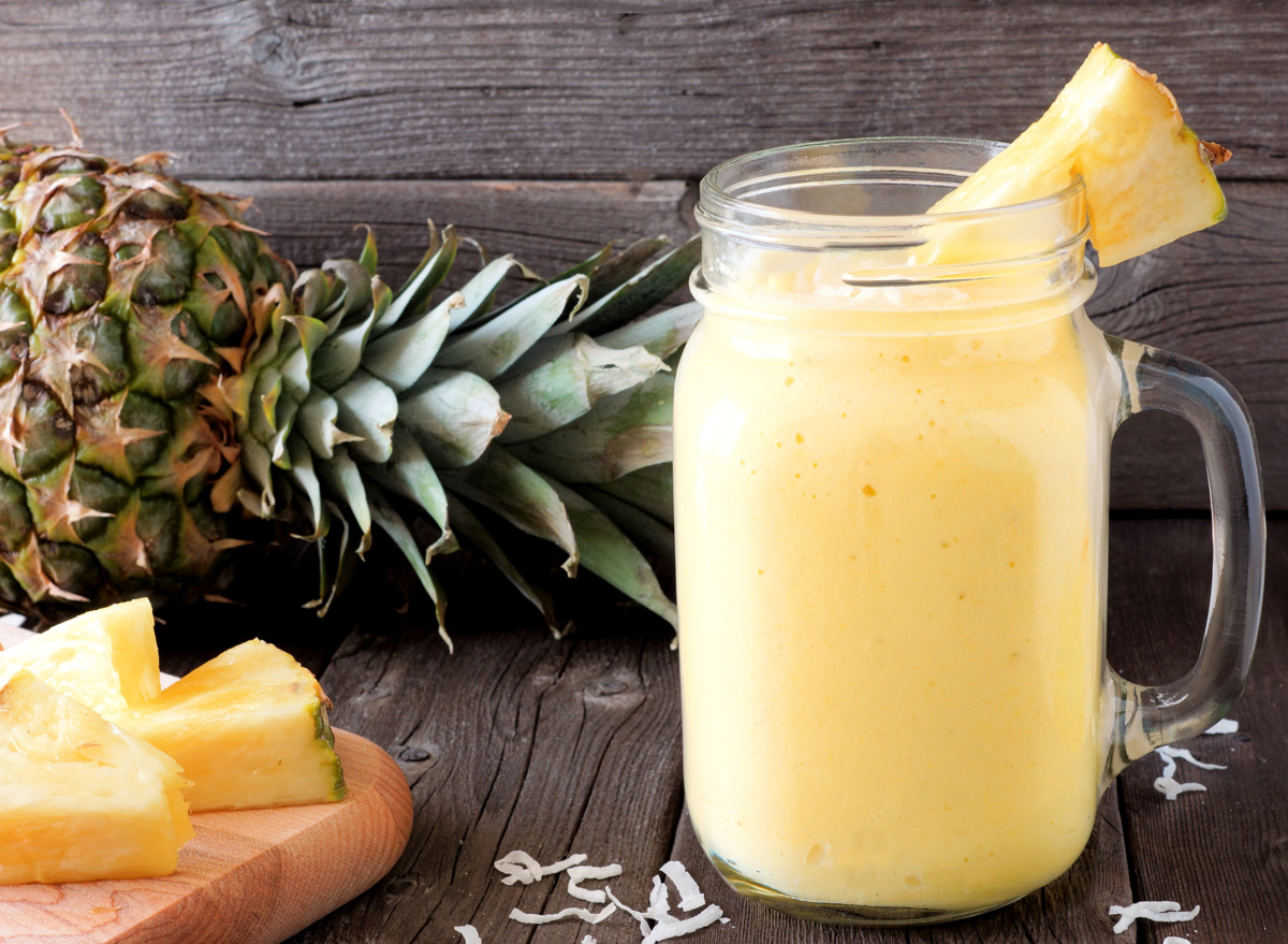 until the pineapple smoothie melts