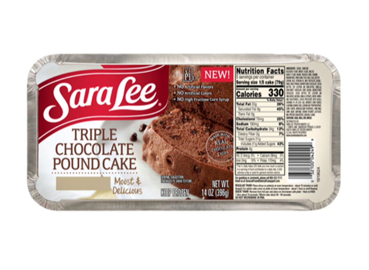 Sara lee chocolate pound cake