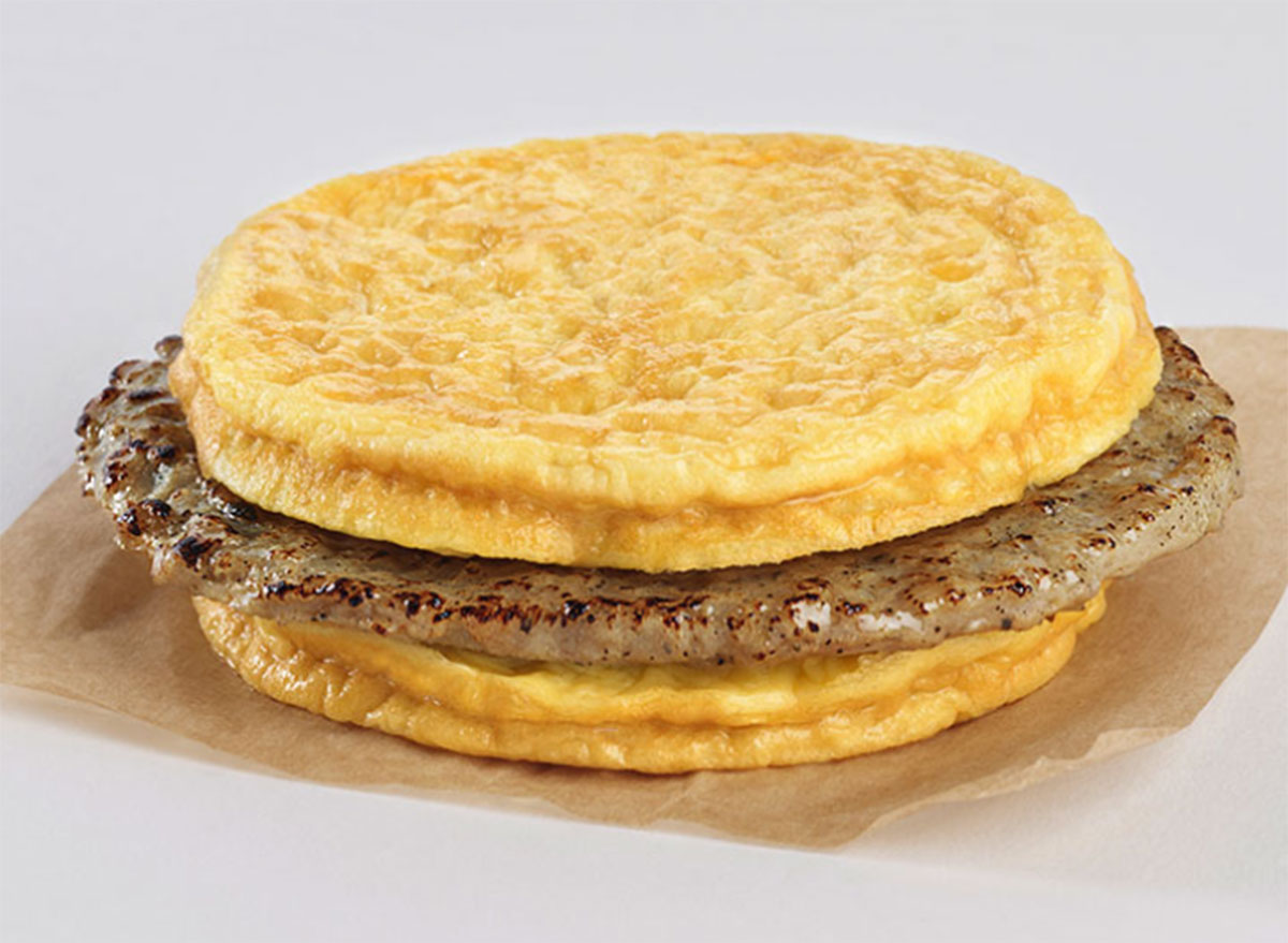 turkey sausage eggwich