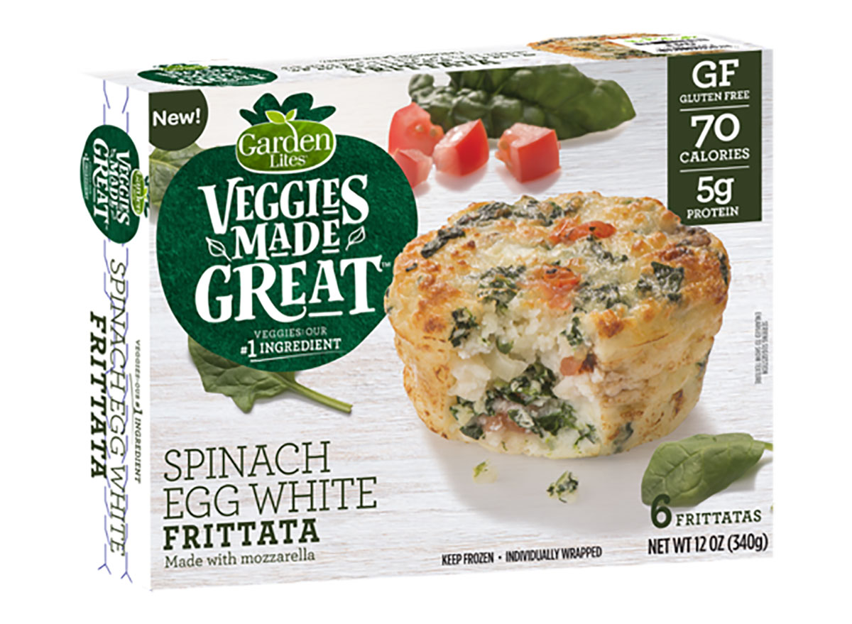 box of veggies made great spinach egg white frittatas