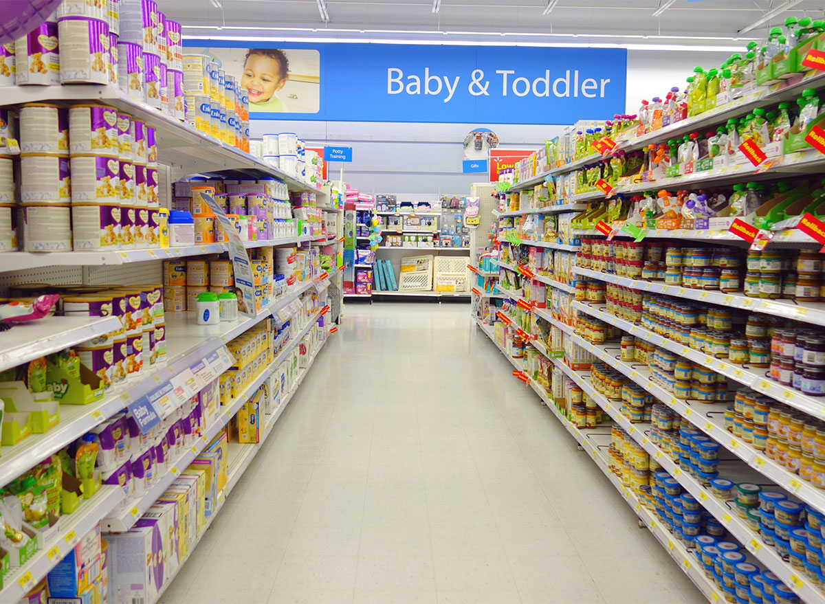 walmart baby food aisle