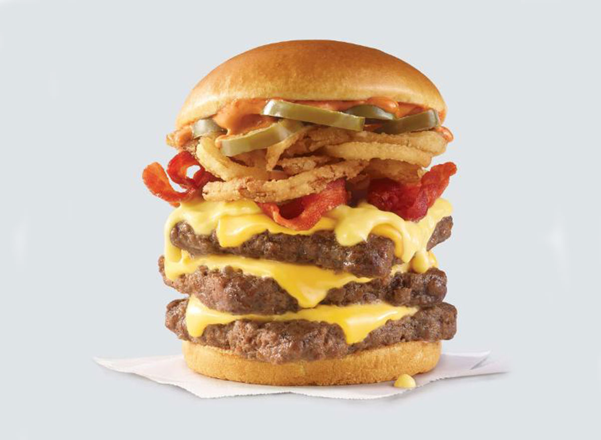 wendys triple cheeseburger