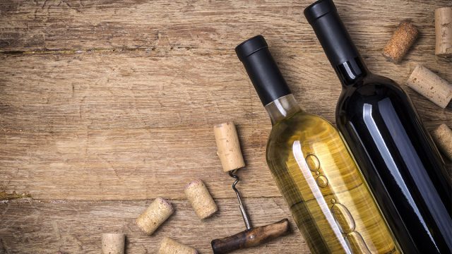 wine bottles with corks