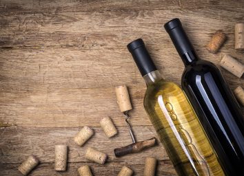wine bottles with corks