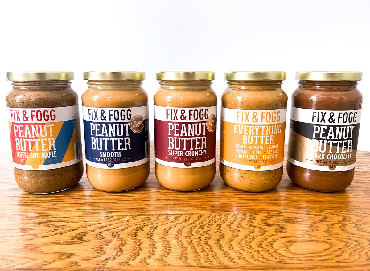fixx & fogg peanut butter jars