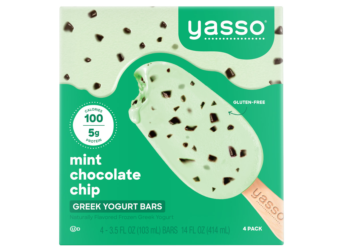 yasso mint chip greek yogurt pops